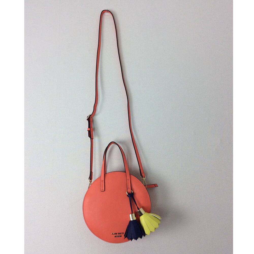 Nine West Roundabout Circle Crossbody Bag Salmon - Picture 7 of 10